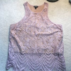 Express Blush Lace Tank